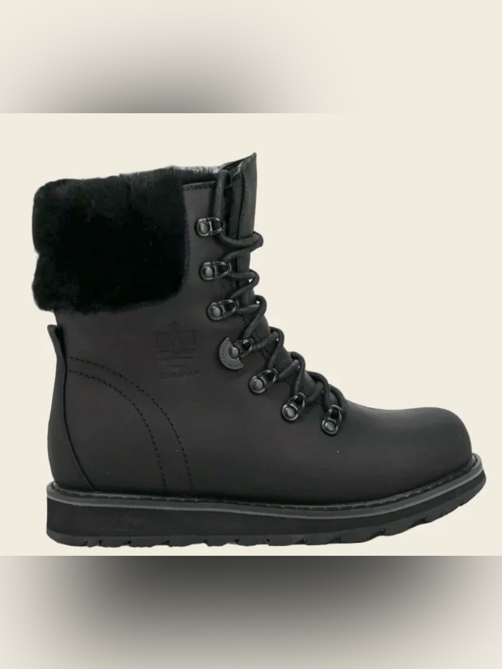 Royal Canadian Women's Black Lace-Up Winter Ankle Boots Size 7